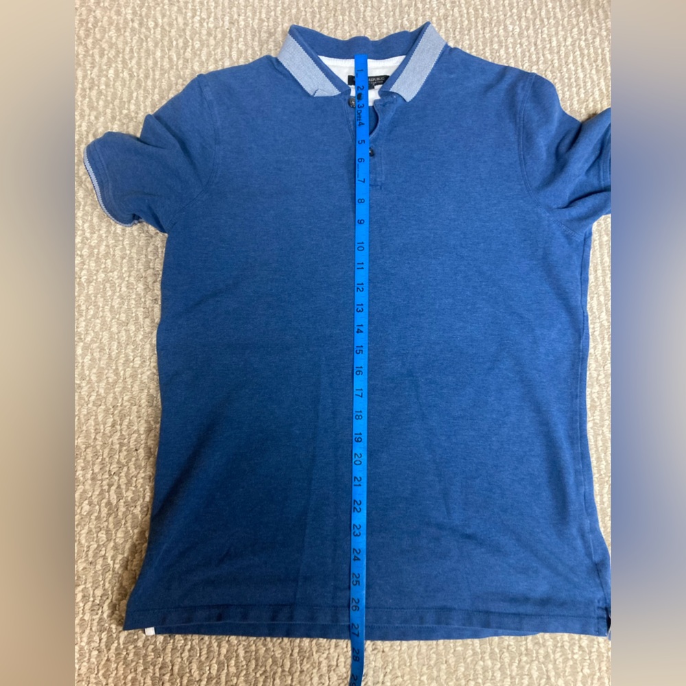 Banana Republic Blue Polo with Gray Trim - Picture 4 of 5